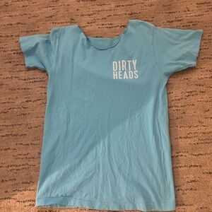 Good quality Dirty Heads light blue off the shoulder T-shirt